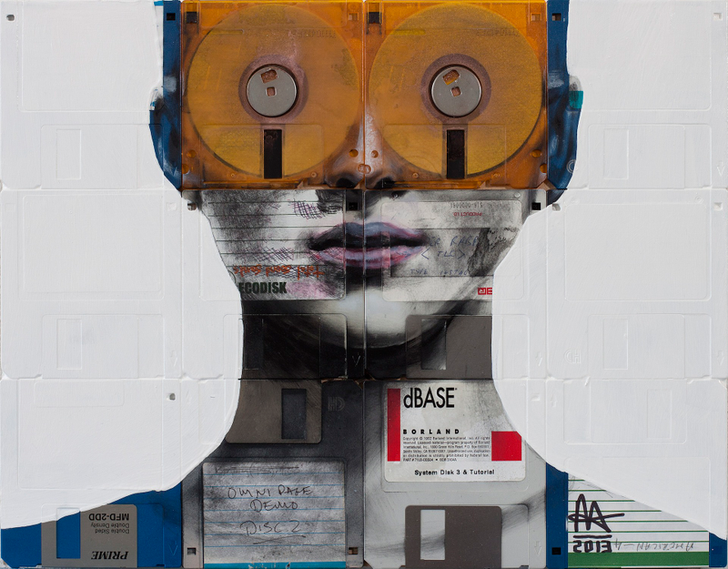 Illustration for article titled Timeless Portraits Created On Obsolete Floppy Disks And Film